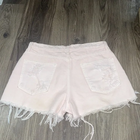 Denim x Alexander Wang Shorts - Light Pink